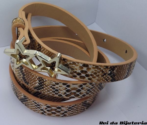 Cinto de Couro Fino + Fivela